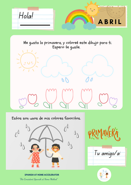 Cartas para amigos por correspondencia (12 months - 29 pages)
